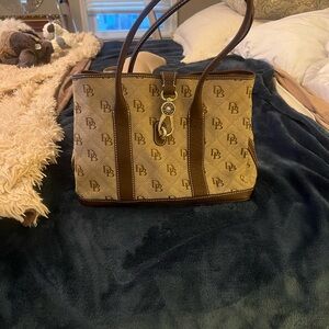 Dooney & Bourke Brown and Tan Tote Bag